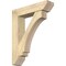 Ekena Millwork Imperial Slat Rough Sawn Bracket w/ Offset Brace, Douglas Fir, 8"W x 34"D x 42"H BKT0806X34X42IMP06RDF - alternate 1